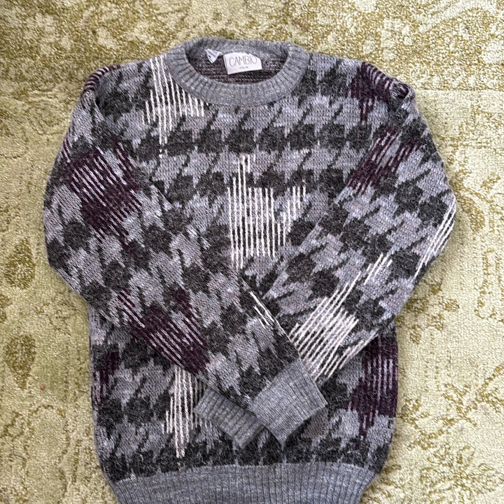 Cambio Italia Grey Patterned Sweater